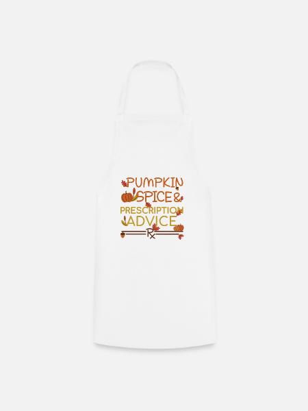 Apotheke Thanksgiving Pumpkin Spice - Kochschürze - Weiß