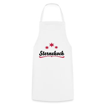 Cooking Apron Star Chef - Cooking Apron - white - Front - AI Model Male 185 dark (185cm)
