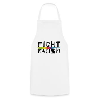 Fight Racism - Cooking Apron - white - Front - AI Model Male 185 dark (185cm)