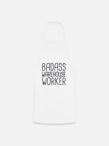 Warehouse Worker Badass - Kochschürze - Weiß