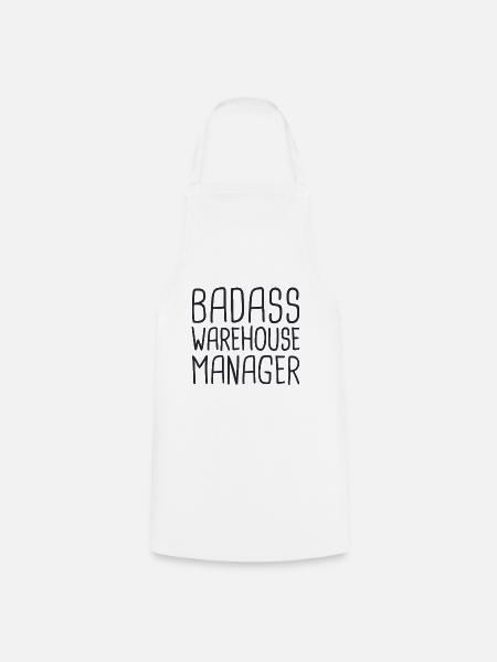 Warehouse Manager Badass - Kochschürze - Weiß
