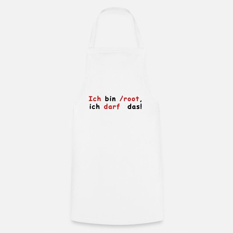 Racine de Linux - Tablier de cuisine - blanc