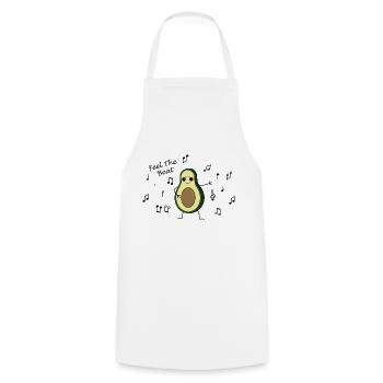 Sentez le battement d'avocat - Tablier de cuisine - blanc - Devant - AI Model Male 185 dark (185cm)