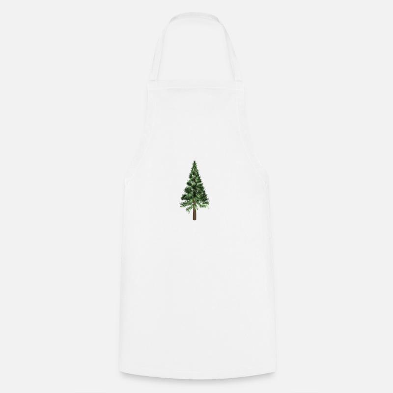 Christmas tree - Cooking Apron - white