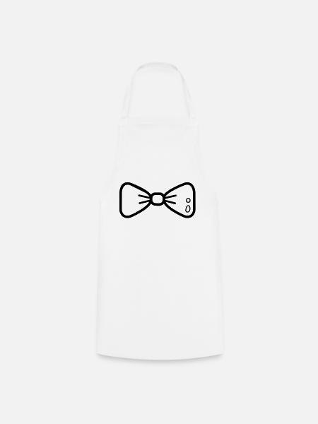 bow tie - Kochschürze - Weiß