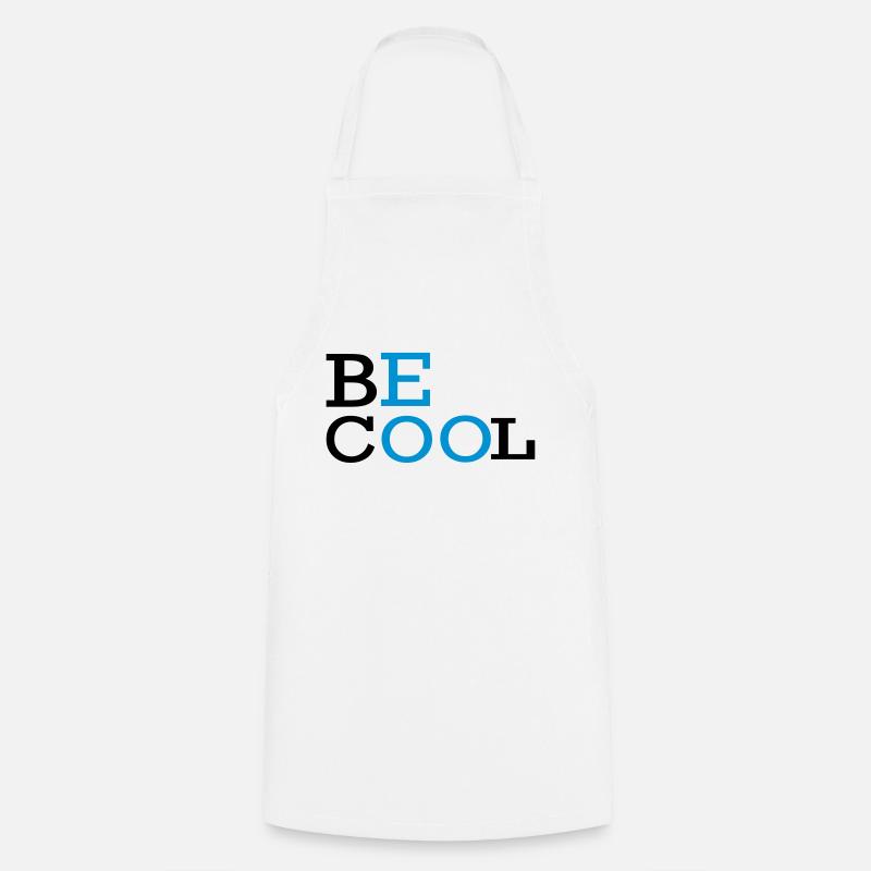 BE COOL Text-Logo - Kochschürze - Weiß