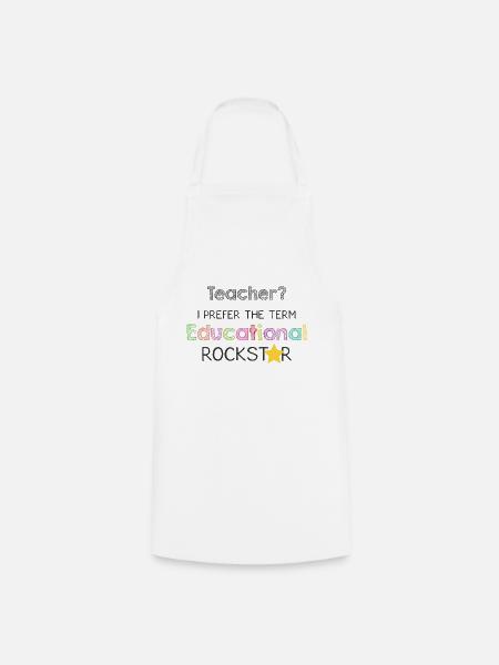 Teacher I prefer the term Educational Lehrer Shirt - Kochschürze - Weiß