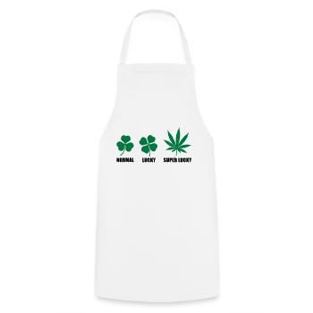 Super Lucky - Tablier de cuisine - blanc - Devant - AI Model Male 185 dark (185cm)
