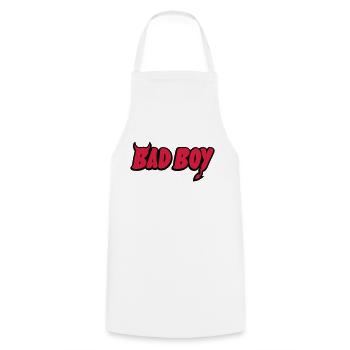 Bad Boy - Tablier de cuisine - blanc - Devant - AI Model Male 185 dark (185cm)