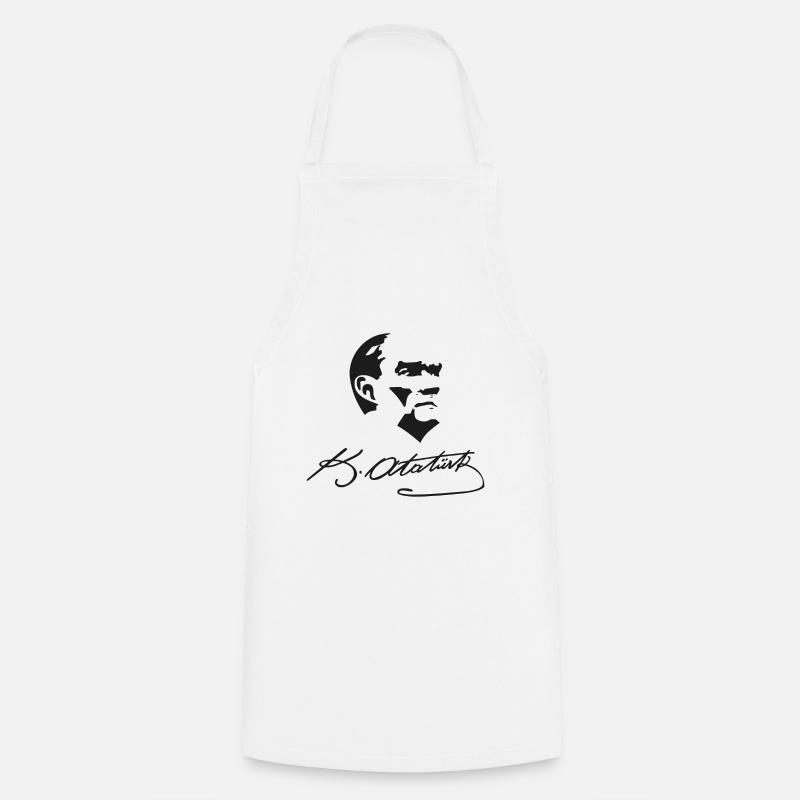Ataturk - Cooking Apron - white