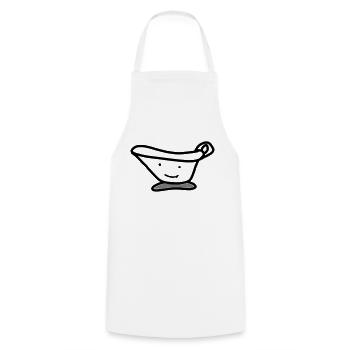 Sauce cup - Cooking Apron - white - Front - AI Model Male 185 dark (185cm)