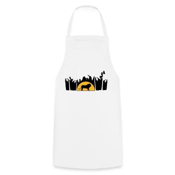 Jungle Male Lion - Cooking Apron - white - Front - AI Model Male 185 dark (185cm)