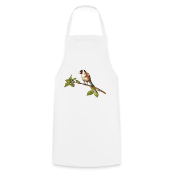 Oiseau - Tablier de cuisine - blanc - Devant - AI Model Male 185 dark (185cm)
