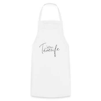 Tenerife - Tenerife - Volcano - Cooking Apron - white - Front - AI Model Male 185 dark (185cm)