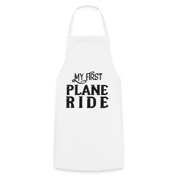 Mon premier voyage en avion 31 - Tablier de cuisine - blanc - Devant - AI Model Male 185 dark (185cm)
