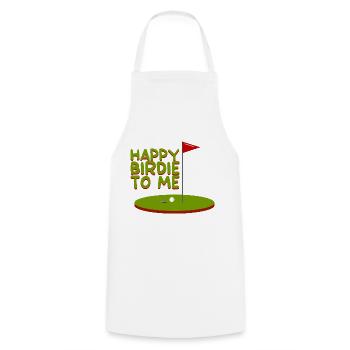 Happy Birdie To Me - Cooking Apron - white - Front - AI Model Male 185 dark (185cm)