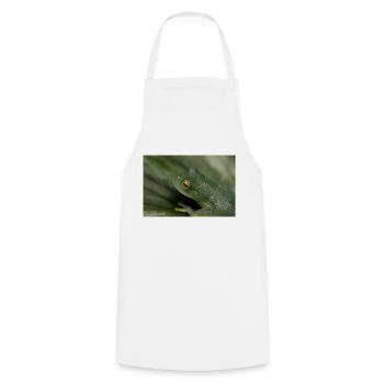 Cochranella granulosa - grenouille de verre, grenouille arboricole - Tablier de cuisine - blanc - Devant - AI Model Male 185 dark (185cm)