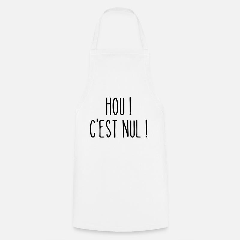 hou c'est nul - Tablier de cuisine - blanc