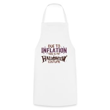 En raison de l’inflation C’est mon costume d’Halloween - Tablier de cuisine - blanc - Devant - AI Model Male 185 dark (185cm)