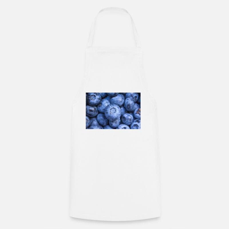 black berries - Cooking Apron - white