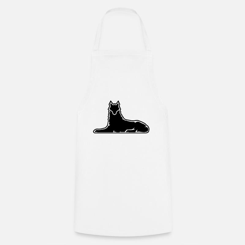 Lone Wolf - Cooking Apron - white