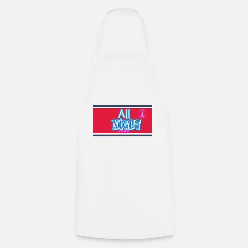 All Night Long 1 - Cooking Apron - white