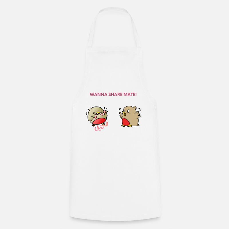 Envie de partager le compagnon - Tablier de cuisine - blanc