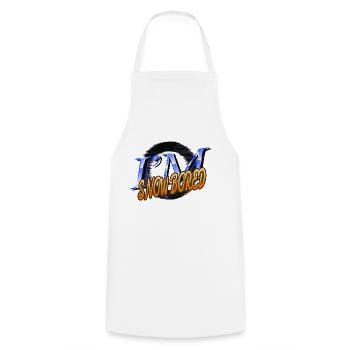 Baby Statement Bday Geek Happy Dinosaur Tshirt - Cooking Apron - white - Front - AI Model Male 185 dark (185cm)