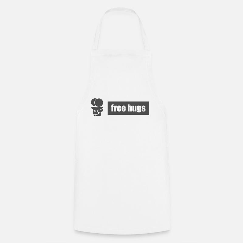 Câlins gratuits V.1 - Tablier de cuisine - blanc