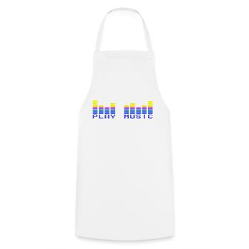 play music 1 - Tablier de cuisine - blanc - Devant - AI Model Male 185 dark (185cm)