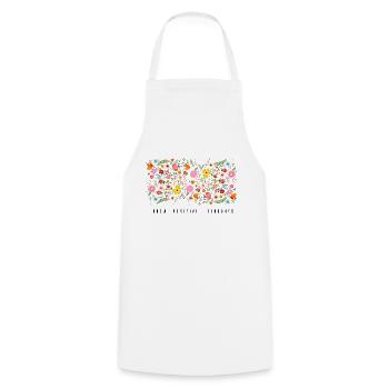 Grow positive thoughts - Cooking Apron - white - Front - AI Model Male 185 dark (185cm)