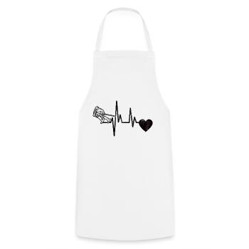 Skier Ski Skiing Ski Design Skiing Outfit - Cooking Apron - white - Front - AI Model Male 185 dark (185cm)