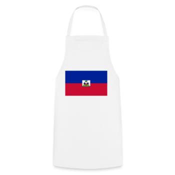Drapeau Haiti - Cooking Apron - white - Front - AI Model Male 185 dark (185cm)