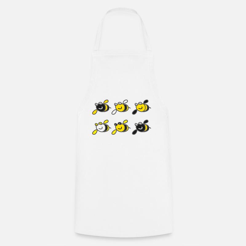Bienchen - Kochschürze - Weiß