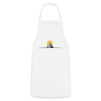 Mountains icon - Cooking Apron - white - Front - AI Model Male 185 dark (185cm)