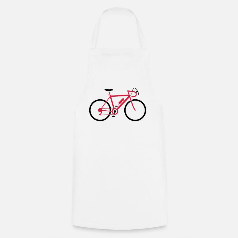 A fast road bike - Cooking Apron - white
