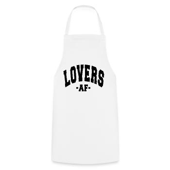 AMOUREUX AF SAINT-VALENTIN EN DISANT FEMMES HOMMES - Tablier de cuisine - blanc - Devant - AI Model Male 185 dark (185cm)