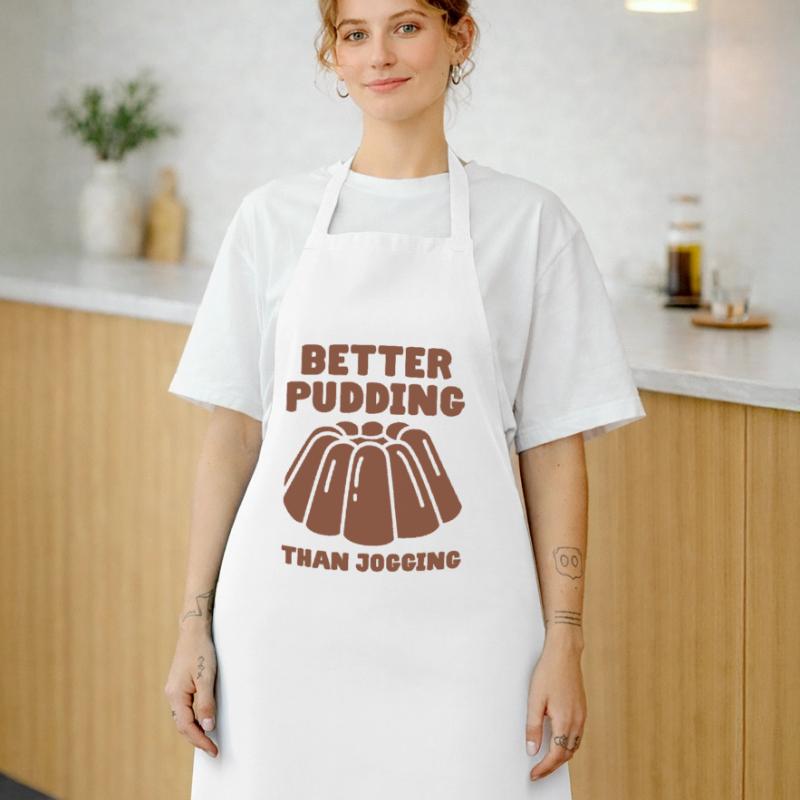 Pudding Spruch Better Pudding Than Jogging Kochschürze