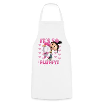 Minions Agnes It's So Fluffy Pink - Tablier de cuisine - blanc - Devant - AI Model Male 185 dark (185cm)