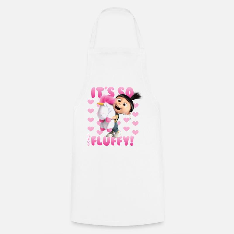 Minions Agnes It's So Fluffy Pink - Cooking Apron - white