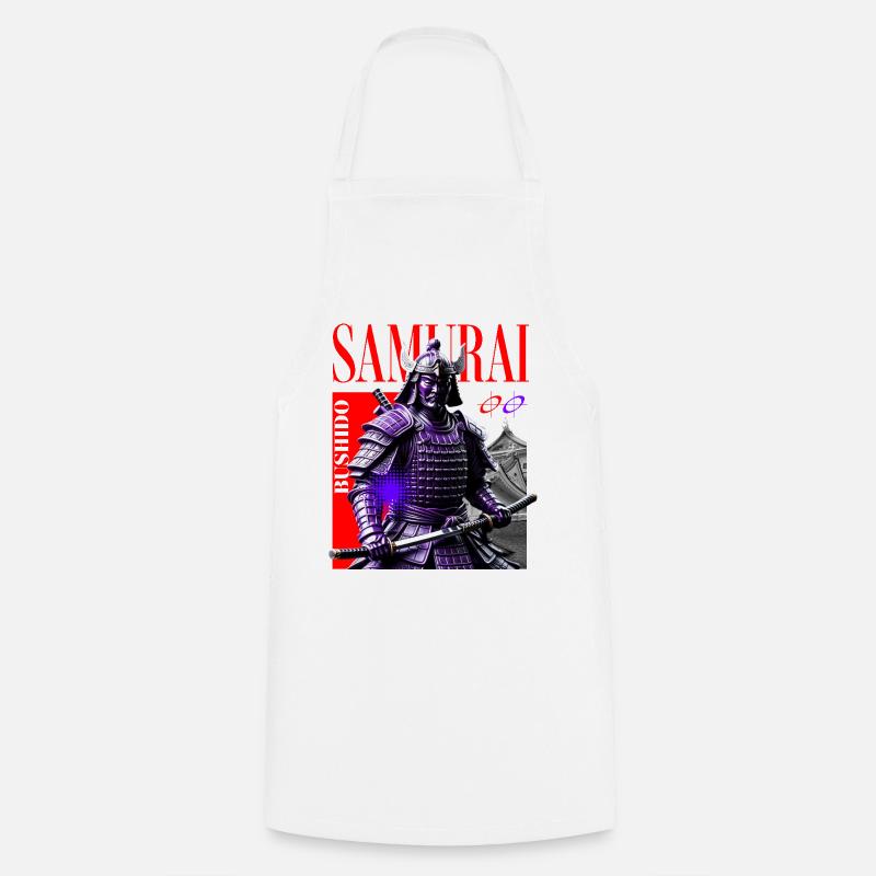 Samouraï noir - Tablier de cuisine - blanc