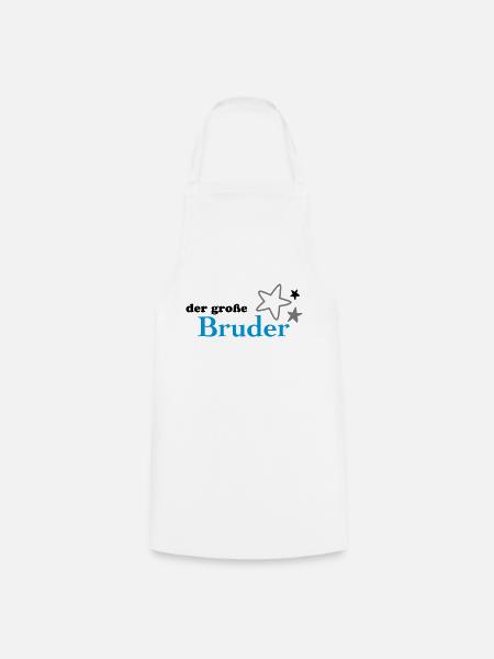 Der große Bruder - Kochschürze - Weiß