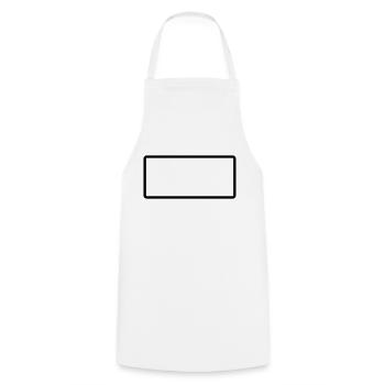 Rectangle - Rechteck - Form - Customize it ! - Cooking Apron - white - Front - AI Model Male 185 dark (185cm)