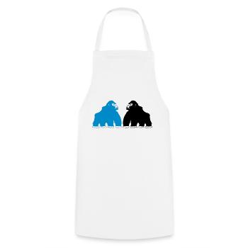 gorillas_02 - Tablier de cuisine - blanc - Devant - AI Model Male 185 dark (185cm)