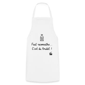 Les Tontons Flingueurs ! Réplique culte - Alcool - Tablier de cuisine - blanc - Devant - AI Model Male 185 dark (185cm)