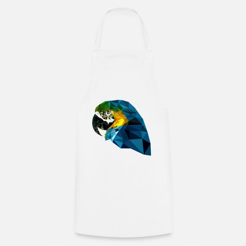 Perroquet - Tablier de cuisine - blanc