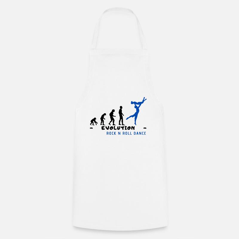 Evolution Rock n Roll Dance Black - Tablier de cuisine - blanc