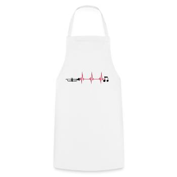 Pulse Trumpet Instrument - Cooking Apron - white - Front - AI Model Male 185 dark (185cm)