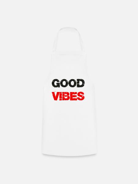 Good Vibes - Gute Stimmung Mädchen Sommer 2022 - Kochschürze - Weiß