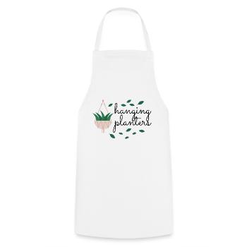 Plantes suspendues - Tablier de cuisine - blanc - Devant - AI Model Male 185 dark (185cm)